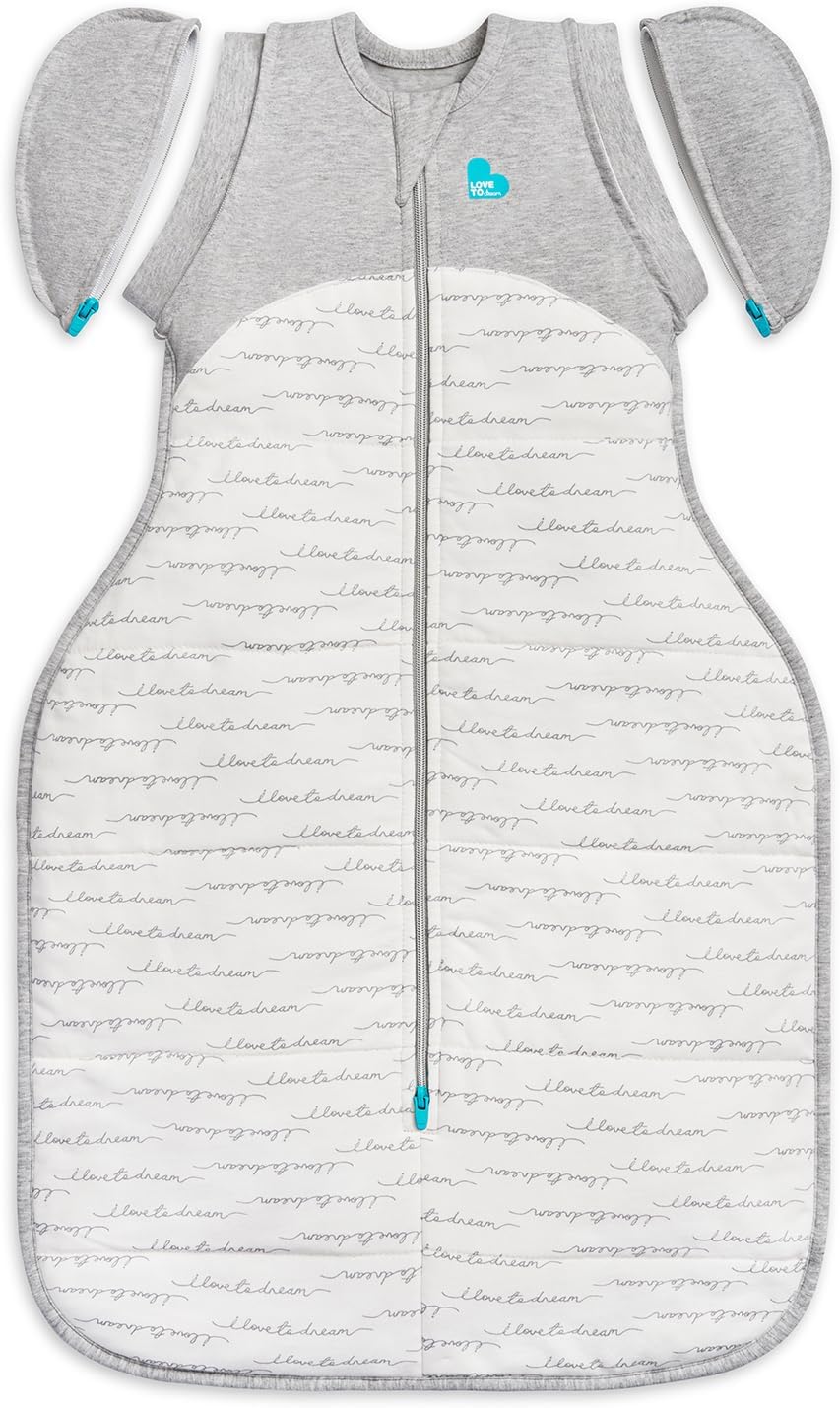 Love To Dream™ Saco de Transição Swaddle UP™, Extra Grande (11-14 kg) - Branco | Ajuste perfeito com abas removíveis | 2,5 Tog | Ideal para inverno e outono (16-20 °C) | Algodão lavável à máquina com zíper duplo