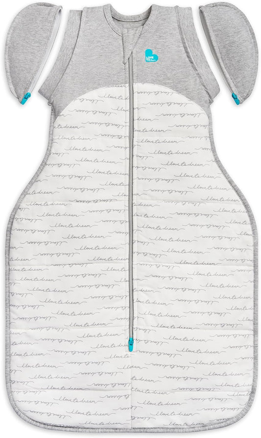 Love To Dream™ Saco de Transição Swaddle UP™, Extra Grande (11-14 kg) - Branco | Ajuste perfeito com abas removíveis | 2,5 Tog | Ideal para inverno e outono (16-20 °C) | Algodão lavável à máquina com zíper duplo