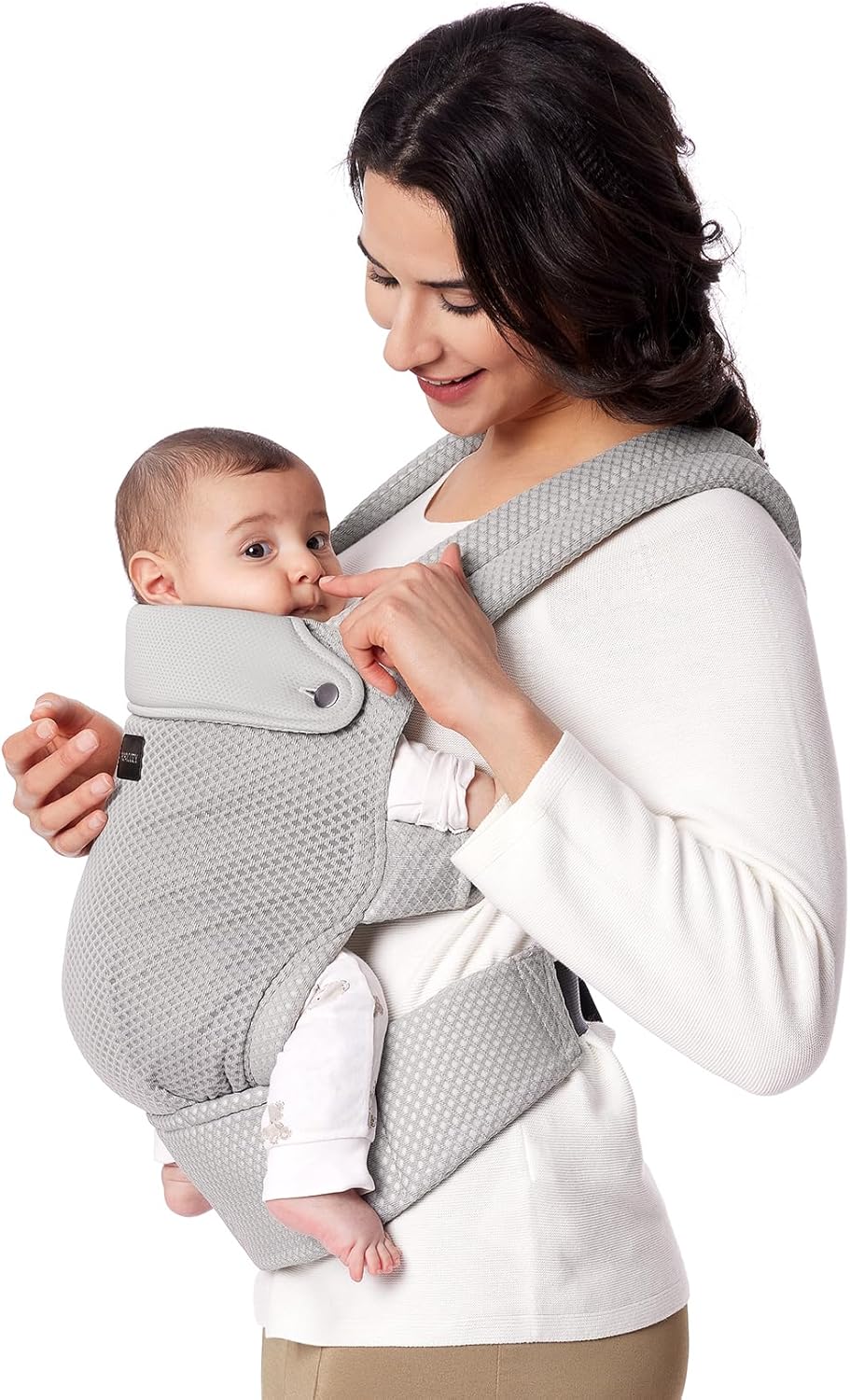 Momcozy Canguru para Bebês Recém-nascidos e Crianças Ergonômico, Aconchegante e Leve