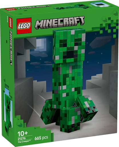 LEGO Minecraft The Creeper Toy - Figura de monstro articulada com compartimento oculto, porco e elemento TNT - Conjunto de construção para meninos, meninas e fãs de jogos a partir de 10 anos - 21276