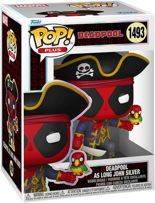 Funko Pop! Plus: Clássicos Literários de Deadpool – Deadpool Long John Silver - Figura de Vinil Colecionável - Ideia de Presente - Produtos Oficiais - Brinquedos para Crianças e Adultos - Fãs de Quadrinhos