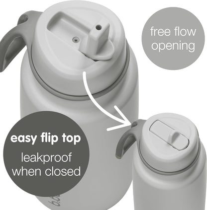 b.box Garrafa Térmica Harry Potter com Tampa Flip-Top, Tripla Camada de Aço Inoxidável, Mantém Bebidas Geladas por até 46 Horas, Tampa à Prova de Vazamentos com Canudo de Aço Inoxidável, Ideal para Viagens e Esportes, Livre de BPA, 1L