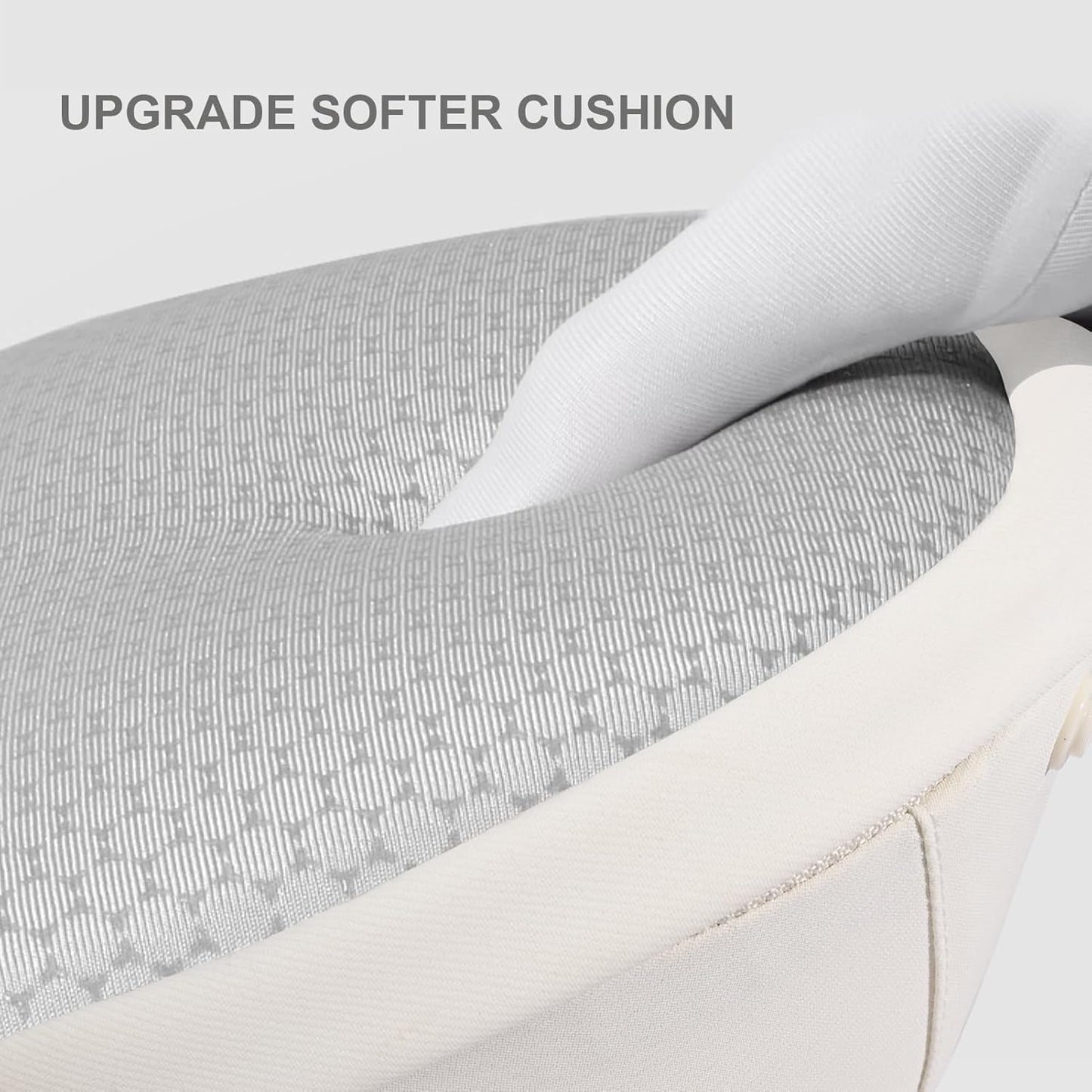 Bebamour Canguru para Bebê, para bebês de 0 a 36 meses, com assento de quadril, capuz para a cabeça, 3 protetores de dentição, extensor de cintura, bege.