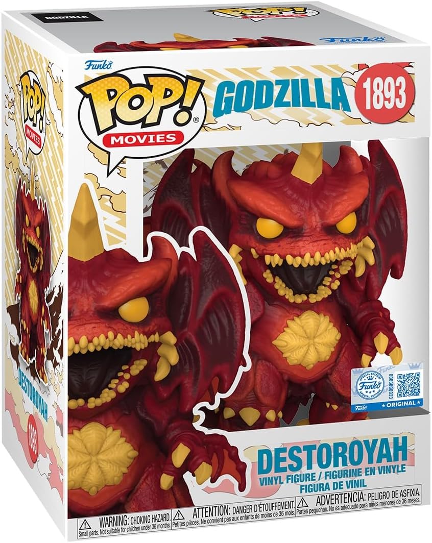 Funko Pop! Filmes: Godzilla - Destoroyah - RF Destroyah - Exclusivo da Amazon - Figura de vinil colecionável - Ideia para presente - Produtos oficiais - Brinquedos para crianças e adultos - Fãs de cinema