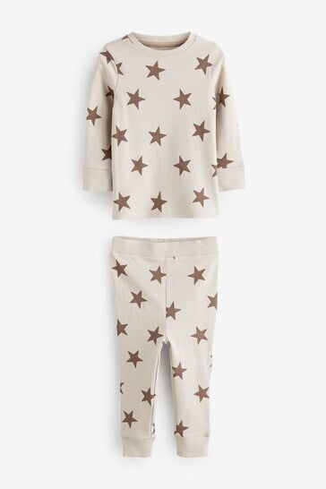 |Boy| Pacote De 3 Pijamas Neutral Star Snuggle (9 meses a 10 anos)