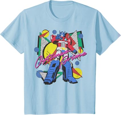 Transformers Retro Optimus Prime 80's Print T-Shirt