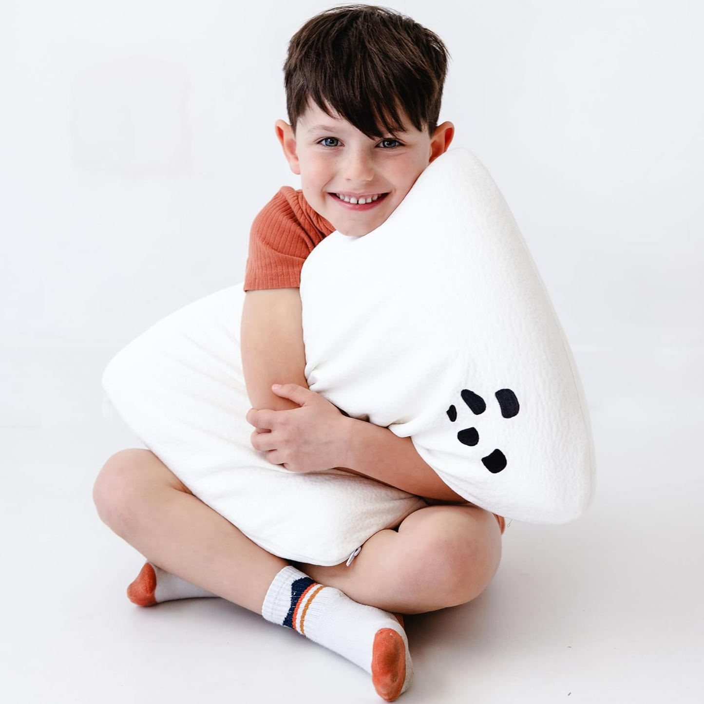 Almofada Panda para Crianças com Capa de Bambu - Suporte Médio-Firme, Teste de 30 Noites, Idades 2-4