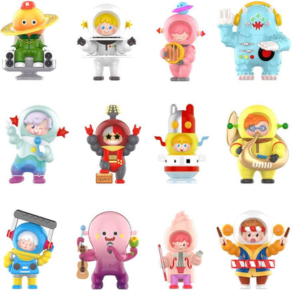 POP MART Space Walker Space Concert Series 3Boxes Caixa de bonecos de ação exclusivos Brinquedo de arte colecionável popular Figura fofa Presente criativo para festa de aniversário de Natal Feriado