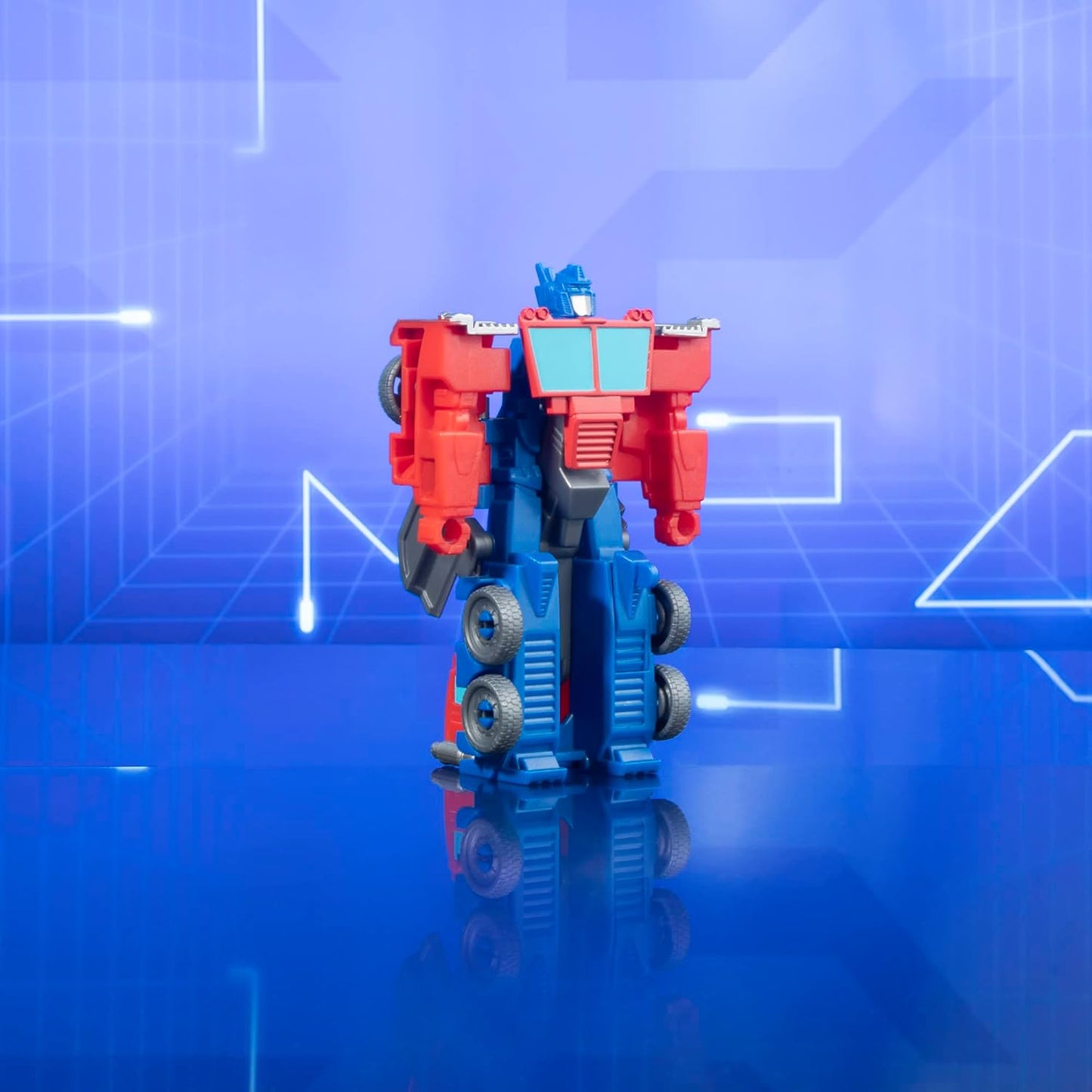 Transformers Toys EarthSpark 1-Step Flip Changer Optimus Prime Figura de acção de 10 cm, brinquedos robóticos para maiores de 6 anos