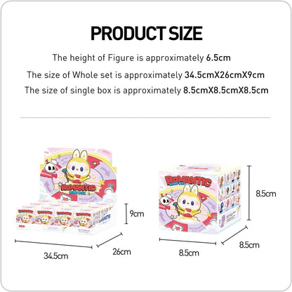 POP MART Caixa de Anel Romântico Série 4 Conjuntos de Cenas Conjunto Completo Articulado Personagem Design Premium Presentes para Mulheres Brinquedo Colecionável Favorito dos Fãs Figura de Ação de Brinquedo de Arte