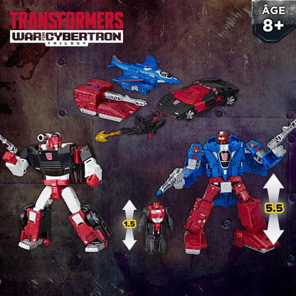 Transformers War for Cybertron WFC-S26 Autobot Alphastrike Counterforce - Pack de 3 figuras de acção transformáveis, brinquedos robô para maiores de 8 anos.