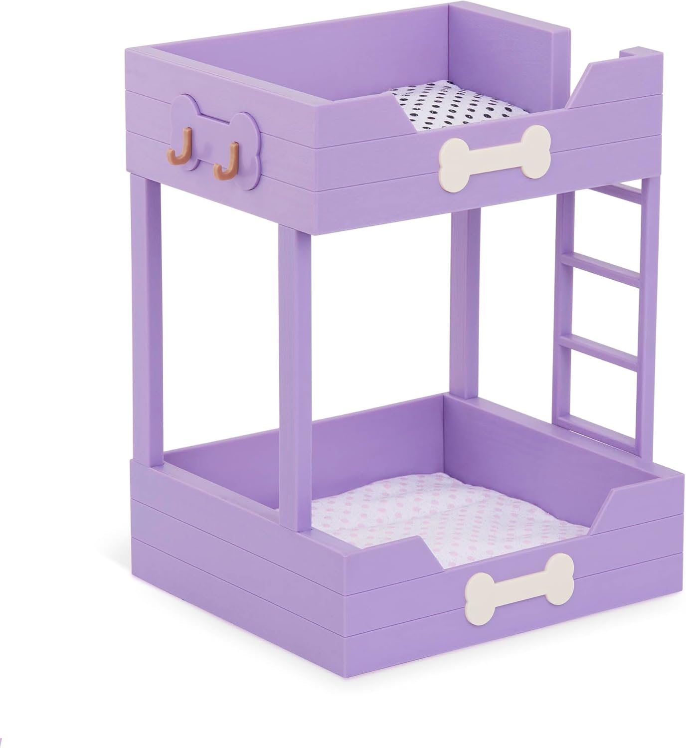 A Nossa Geração - Cama para animais de estimação e conjunto para peluches - Brinquedo de peluche - Acessórios para bonecas de 46 cm - Brincadeira de faz de conta - Brinquedo para crianças a partir dos 3 anos - Beliche para cachorros