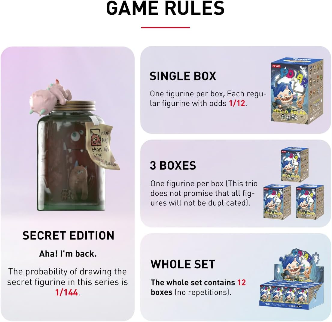 POP MART POLAR - Bonecos da série HELLO POLAR, temporada 1, 1 caixa, design premium, presentes para mulheres, boneco de ação colecionável e chique favorito dos fãs