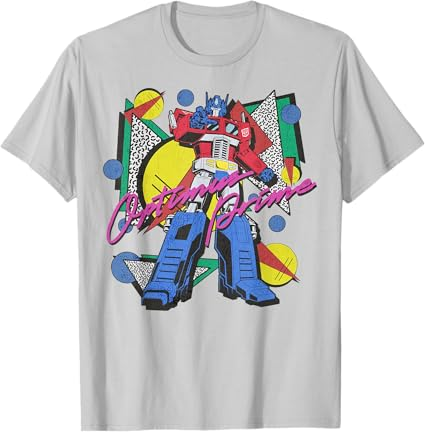 Transformers Retro Optimus Prime 80's Print T-Shirt