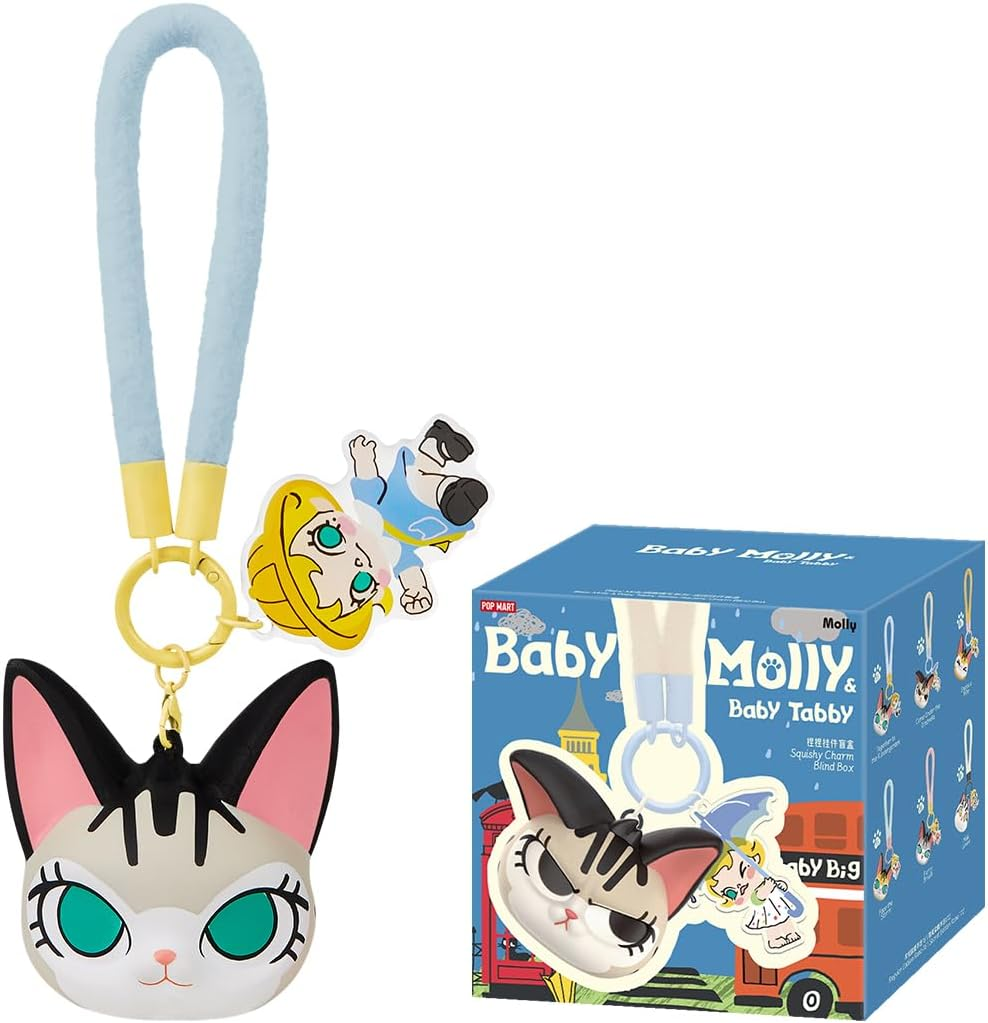 POP MART Baby Molly Baby Molly Future Painter 1 peça, design premium, presente para mulheres, boneco de ação colecionável chique e favorito dos fãs