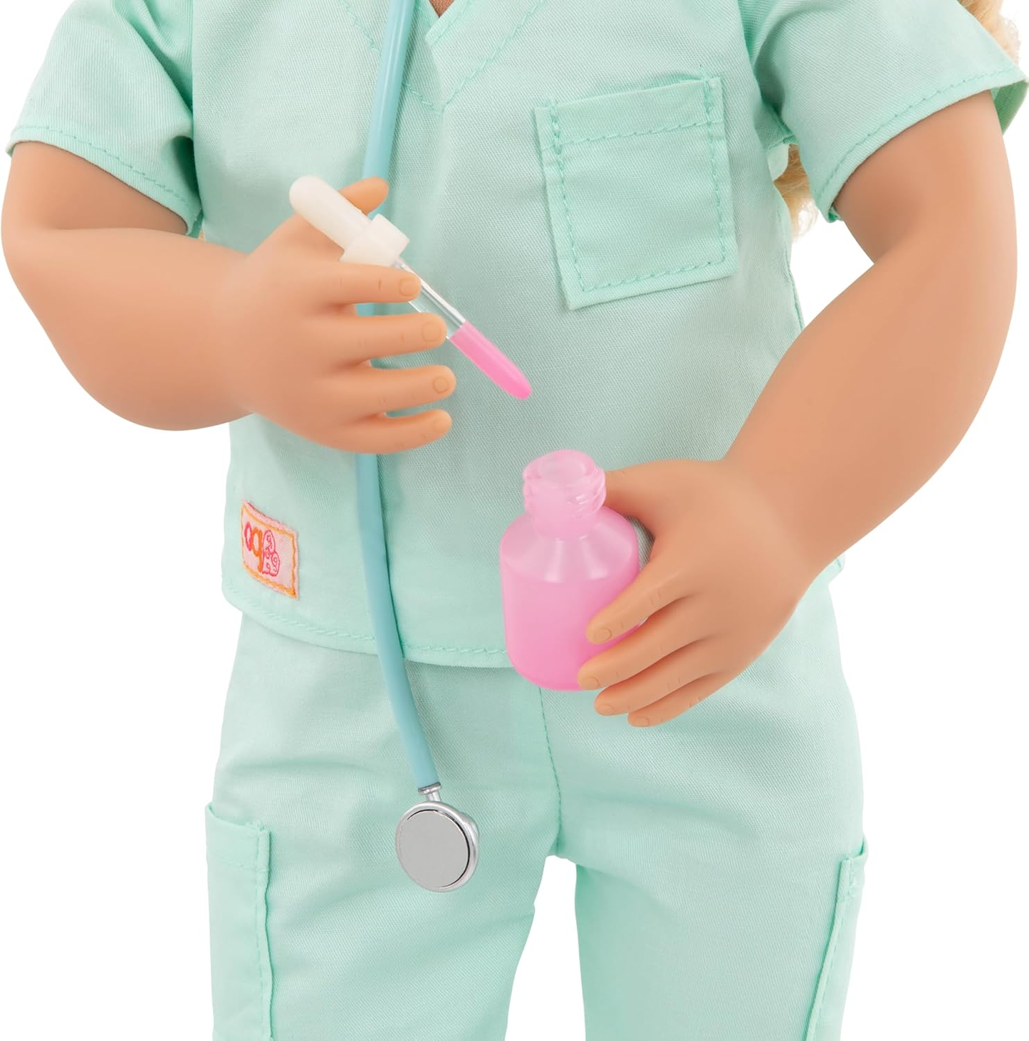 A Nossa Geração – Cama de Hospital para Bonecas – Conjunto de Médico – Vestido de Hospital, Estetoscópio, Kit Médico – Acessórios para Bonecas de 18 Polegadas – Brinquedos para Crianças a Partir dos 3 Anos – Cama para Melhoras