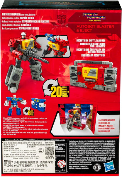 Transformers Studio Series Voyager O Filme 86-25 Autobot Blaster e Eject Figuras de Acção