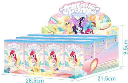 PopMart compatível com Hasbro My Little Pony Leisure Afternoon Series Conjunto completo (12 caixas) 2,5 polegadas Design premium presentes para mulheres Caixa surpresa favorita dos fãs Brinquedo de arte colecionável