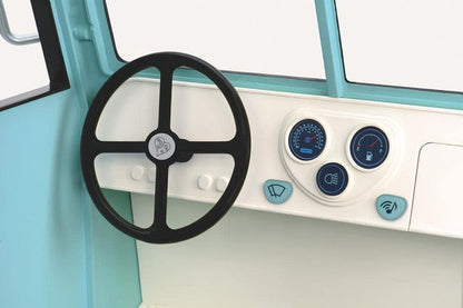 Camião de gelados Sweet Stop da Our Generation – Conjunto de camião de gelados azul para bonecas de 45 cm – Conjunto de veículo e acessórios com 130 peças