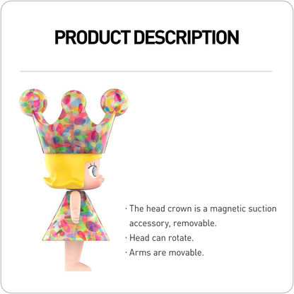 POP MART MEGA SPACE MOLLY 400% Figuras 1 Caixa Design Premium Presentes para Mulheres Fã-Favorito Colecionável Chic Art Toy Figura de Ação