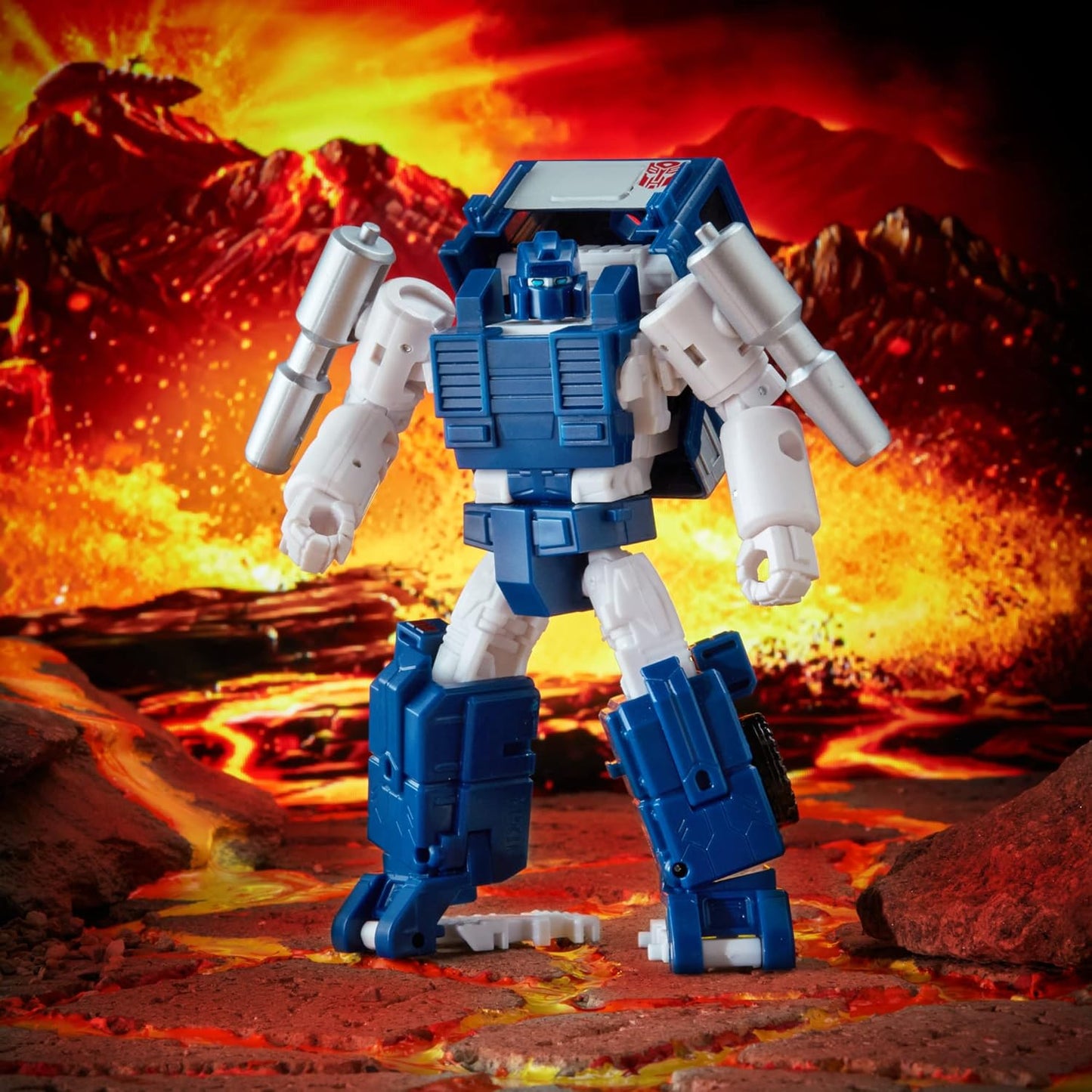 Transformers Generations War for Cybertron: Kingdom Deluxe WFC-K32 Autobot Pipes Action Figure - 8 anos ou mais, 14 cm Multicolorido F0682
