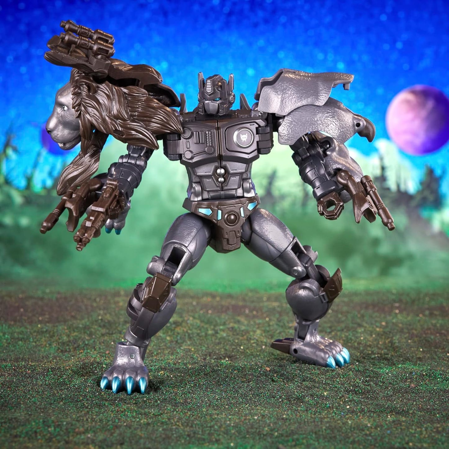 Figura de ação Transformers Legacy Evolution Voyager Nemesis Leo Prime de 18 cm