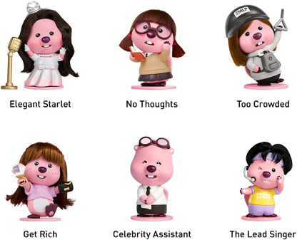 POP MART ZANMANG LOOPY's Moments Series Figuras Conjunto Completo Design Premium Presentes para Mulheres Fãs-Favorito Colecionável Chic Art Toy Figura de Ação