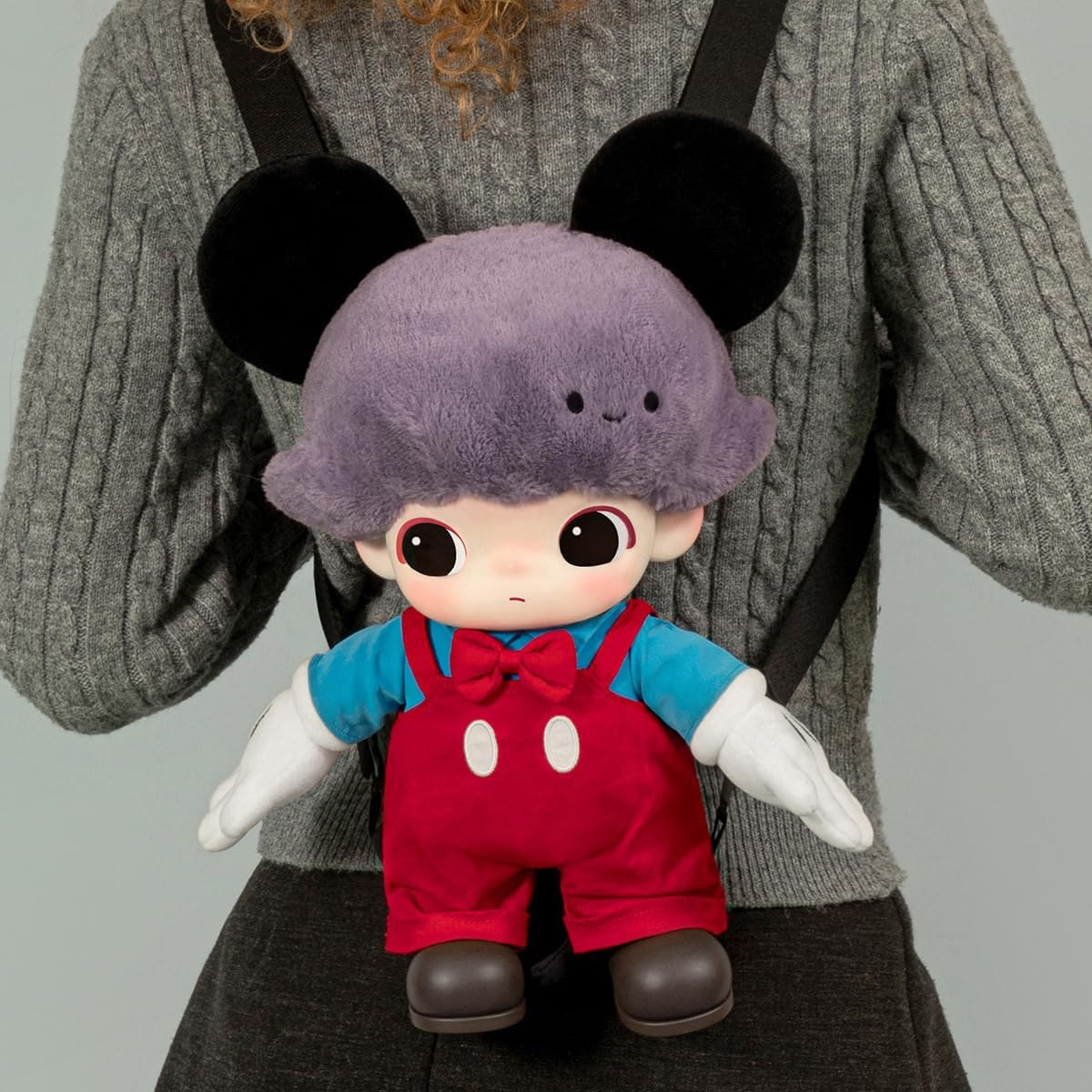 POP MART DIMOO WORLD X DISNEY Series-Mickey Bolsa de Peluche em Vinil 1 Caixa Personagem Articulado Design Premium Presentes Fã-Favorito Brinquedo Colecionável Figura de Acção de Brinquedo de Arte