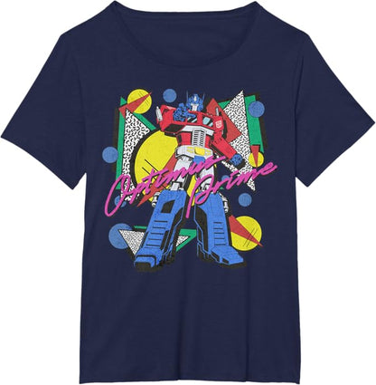 Transformers Retro Optimus Prime 80's Print T-Shirt