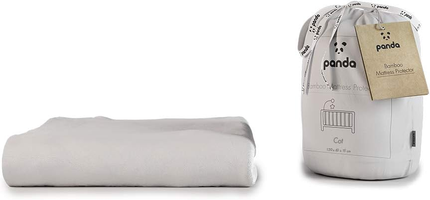 Protetor de colchão Panda Bamboo (casal pequeno: 190 cm x 120 cm x 32 cm)