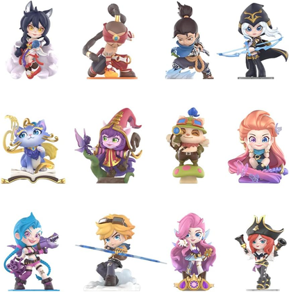 POP MART League of Legends Series 12Box 2,5 polegadas Articulado Personagem Design Premium presentes para mulheres Brinquedo Colecionável Favorito dos Fãs Figura de Ação de Brinquedo