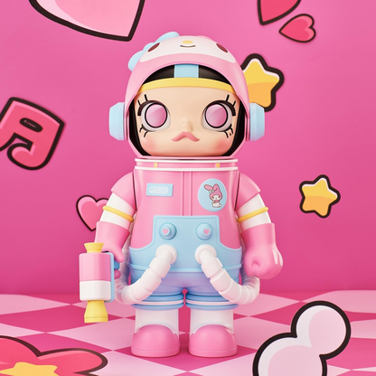 POP MART MEGA SPACE MOLLY SANRIO 400% Design Premium Presentes para Mulheres Figura de Acção de Brinquedo de Arte Chique Colecionável Favorita dos Fãs