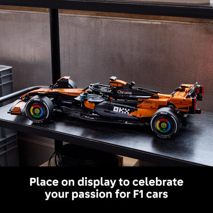 LEGO Kit de modelo Technic McLaren MCL39 F1 para adultos - Conjunto de construção colecionável de Fórmula 1 com motor V6, diferencial e ativador DRS - Ideia de presente para fãs de corridas e automobilismo - 42228