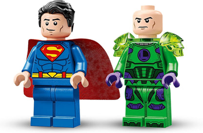 LEGO DC Superman Mech vs. Lex Luthor, brinquedo de super-heróis com 2 minifiguras, um atirador de pinos e criptonita - conjunto de figuras edificáveis - presente para meninos e meninas de 6 anos ou mais