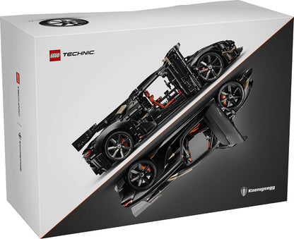 LEGO Technic Koenigsegg Jesko Absolut 42232 | Conjunto para adultos, modelo de carro, kit STEM com motor V8, suspensão triplex e "Modo Fantasma"...