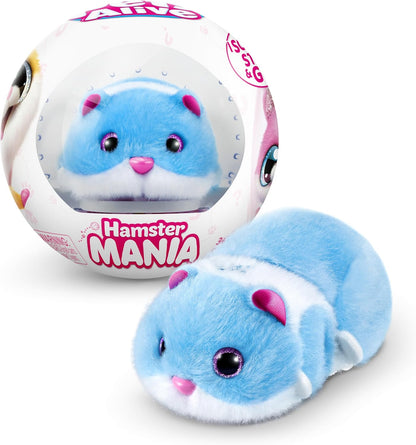 Pets Alive Hamstermania Blue da ZURU Hamster, animal de estimação eletrônico, mais de 20 sons interativos, brinquedo de bola de hamster para meninas e crianças (azul)