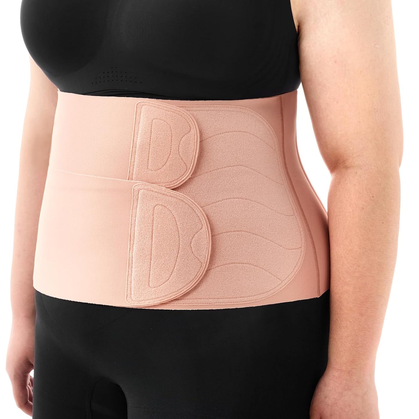 Momcozy Ergowrap Faixa Abdominal Pós-Parto, Elevação Abdominal 3D e Suporte Ergonômico para as Costas, Cinta Abdominal, Modelador Invisível e Sem Costura para Recuperação Pós-Parto de Cesariana