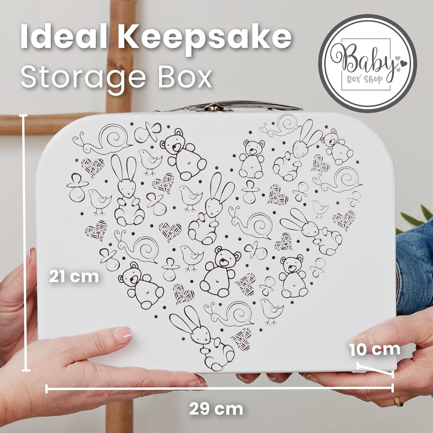 Presentes personalizados para bebês - Caixa de lembranças unissex inclui itens essenciais para bebês recém-nascidos, ursinho de pelúcia, itens essenciais para recém-nascidos e presentes para bebês