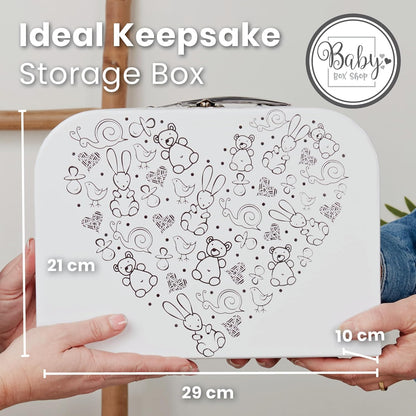 Presentes personalizados para bebês - Caixa de lembranças unissex inclui itens essenciais para bebês recém-nascidos, ursinho de pelúcia, itens essenciais para recém-nascidos e presentes para bebês