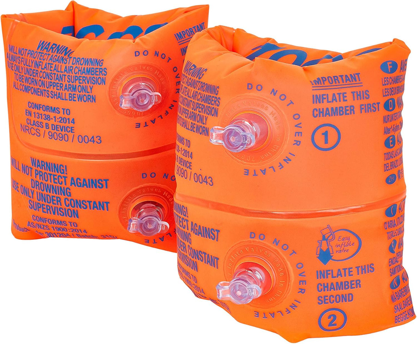 Zoggs Braçadeiras  Roll-Ups, faixas de braço para construção de confiança, braçadeiras de natação Zoggs seguras, flutuadores de natação para crianças, flutuadores de natação ideais para crianças