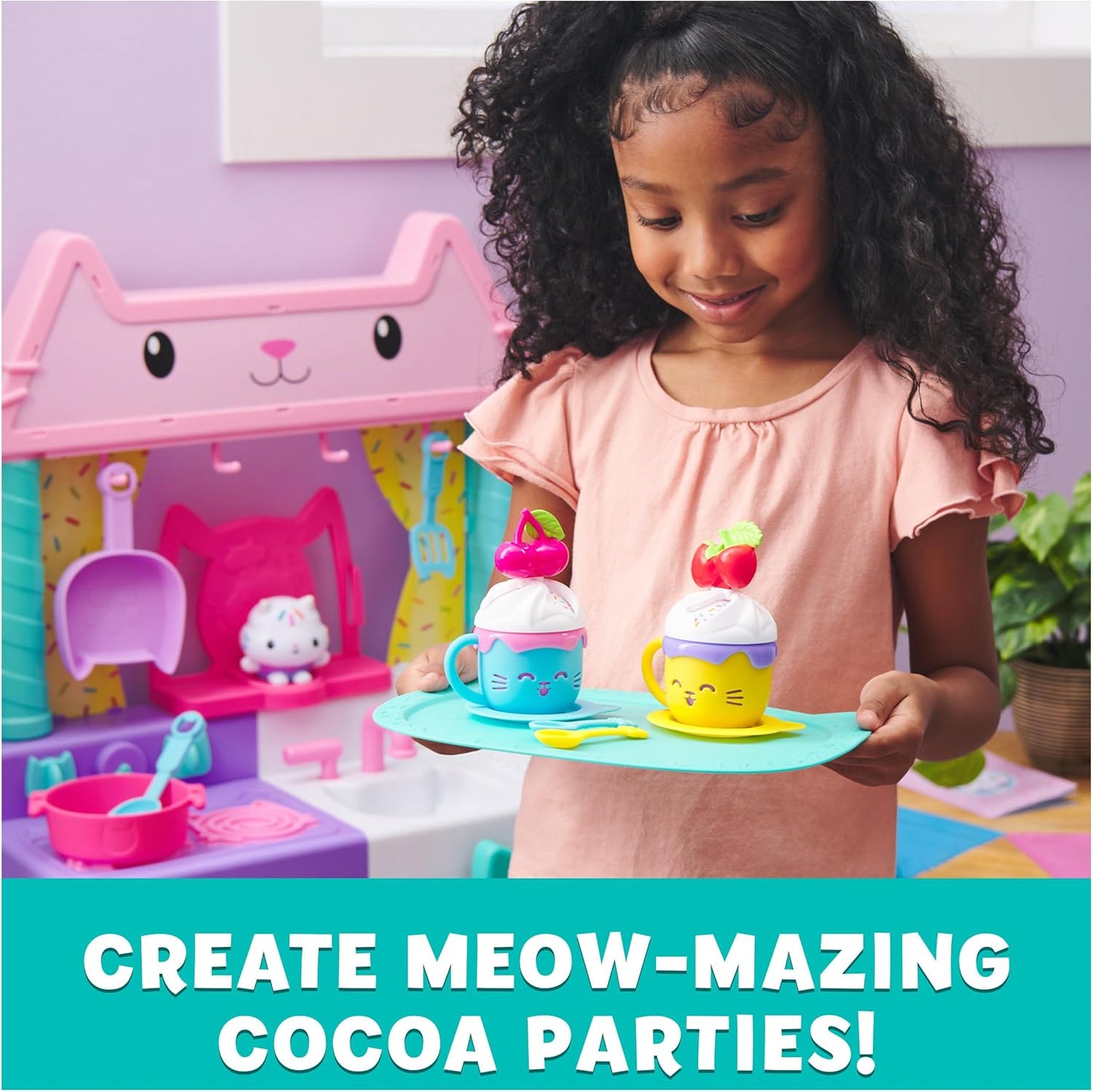 Gabby's Dollhouse - Conjunto para Chocolate Quente Sprinkle Time (6067216)