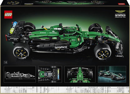 LEGO Kit de Modelo Technic Aston Martin Aramco AMR25 F1 para Adultos – Conjunto Colecionável de Fórmula 1 com Motor V6, DRS e Suspensão Push-Rod – Ideia de Presente para Fãs de Corridas e Automobilismo – 42240