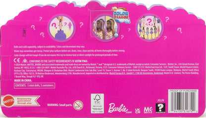 Barbie Mini Barbie Land Pacote com 5 Bonecas Fashionistas, Mini Bonecas de 3,8 cm em Potes de Esmalte, Coleção Instantânea com Revelações Surpresa (Estilos Podem Variar), JGL28