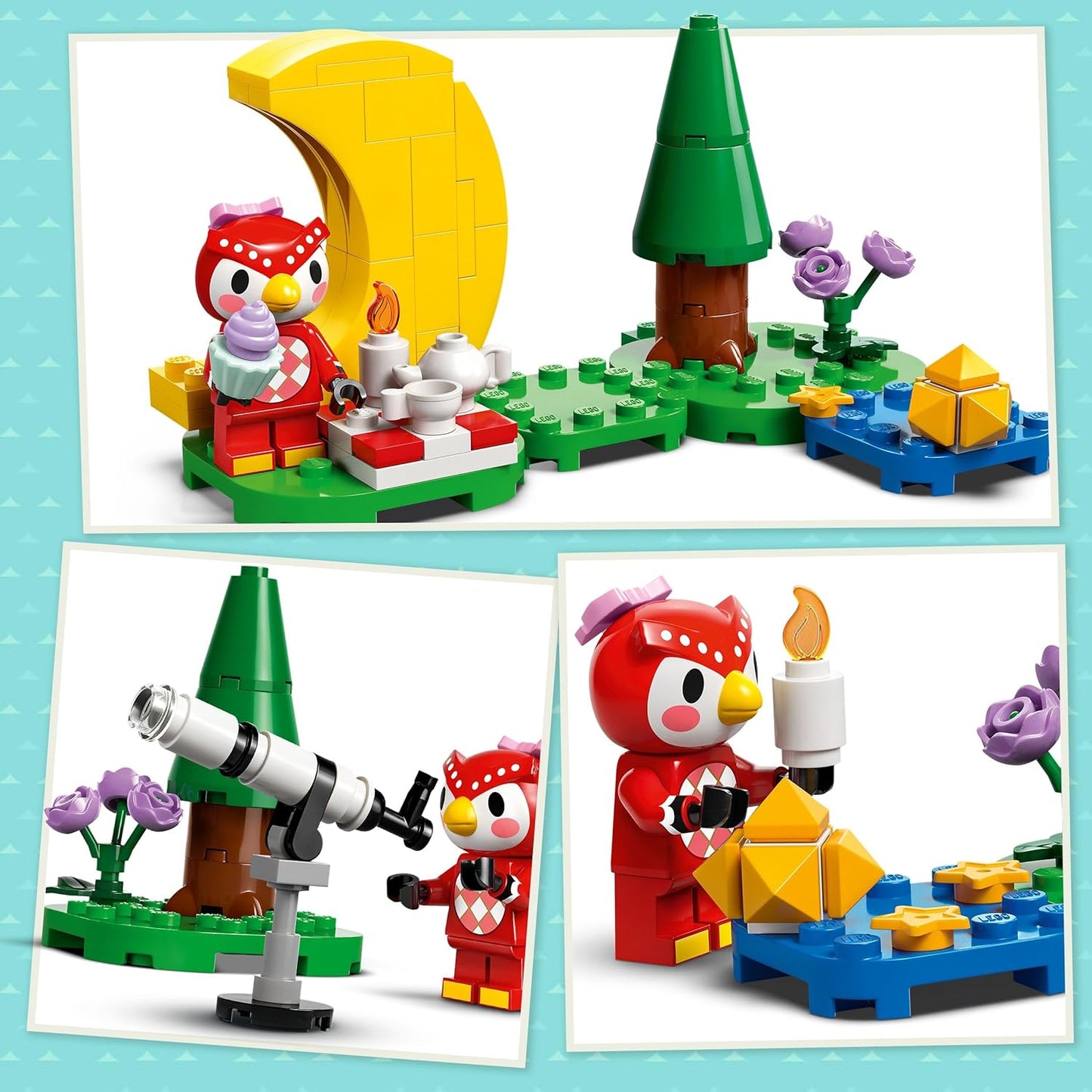 LEGO Animal Crossing Stargazing com Celeste, conjunto de brinquedos de astronomia criativa para meninas e meninos de 6 anos ou mais, com minifigura de personagem e telescópio, ideia de presente de aniversário
