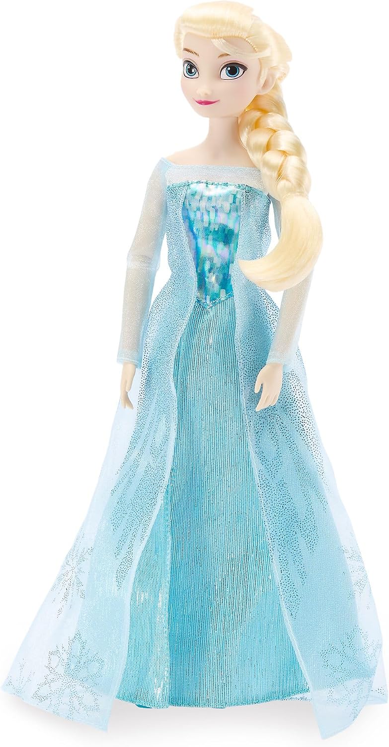 Disney Boneca Clássica Oficial da Elsa (30 cm) da Store – Boneca da Personagem de Frozen para Colecionadores e Brincadeiras Criativas