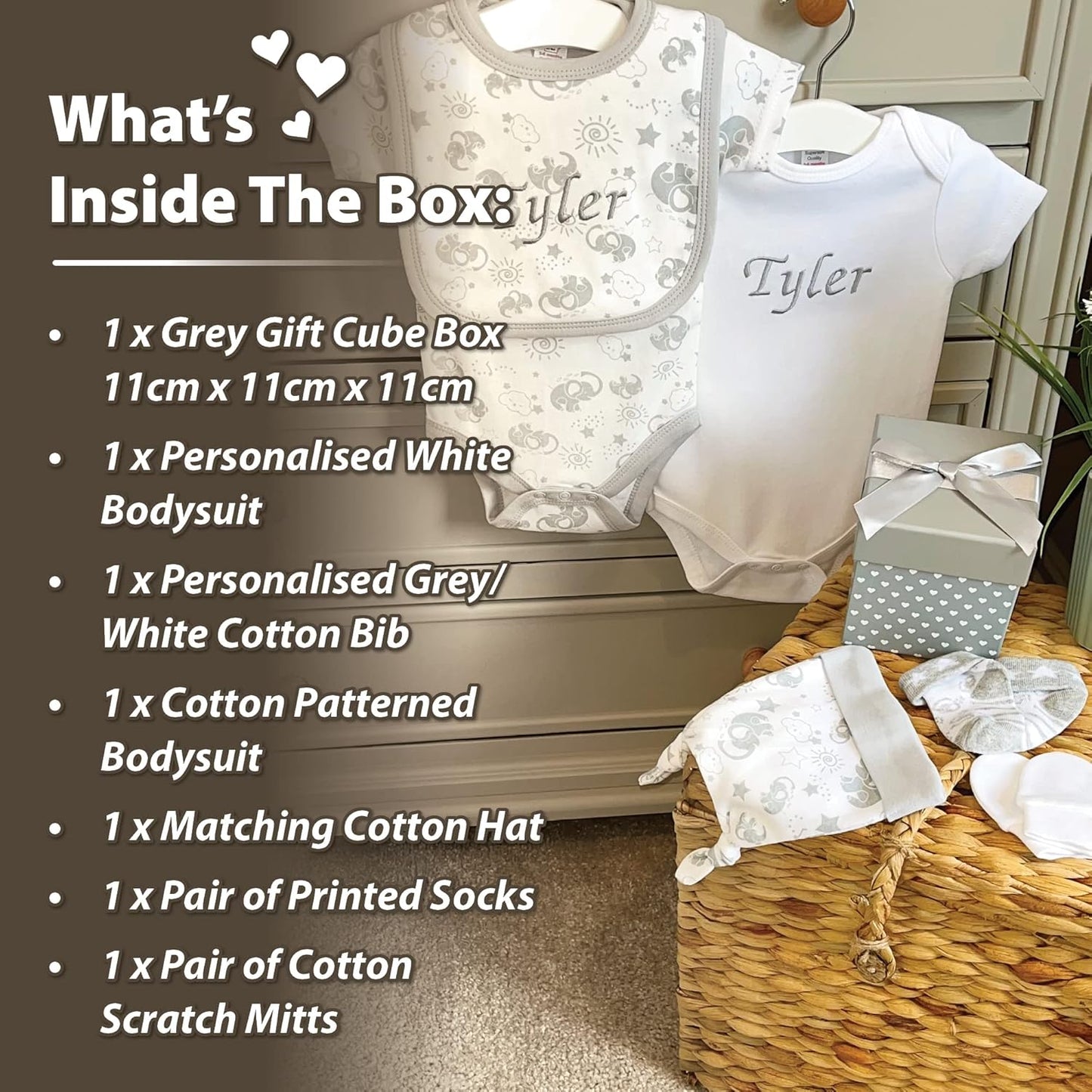 Presentes personalizados para bebês meninos - Cesta para bebês meninos, Presentes personalizados para bebês meninos, Lembrança personalizada para bebês - Presentes personalizados para bebês