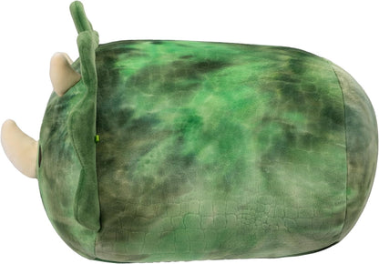 Squishmallows SQCR04197 Trey, el Triceratops verde texturizado, apilable, 12 pulgadas, tamaño mediano, ultrasuave, oficial de peluche Kelly
