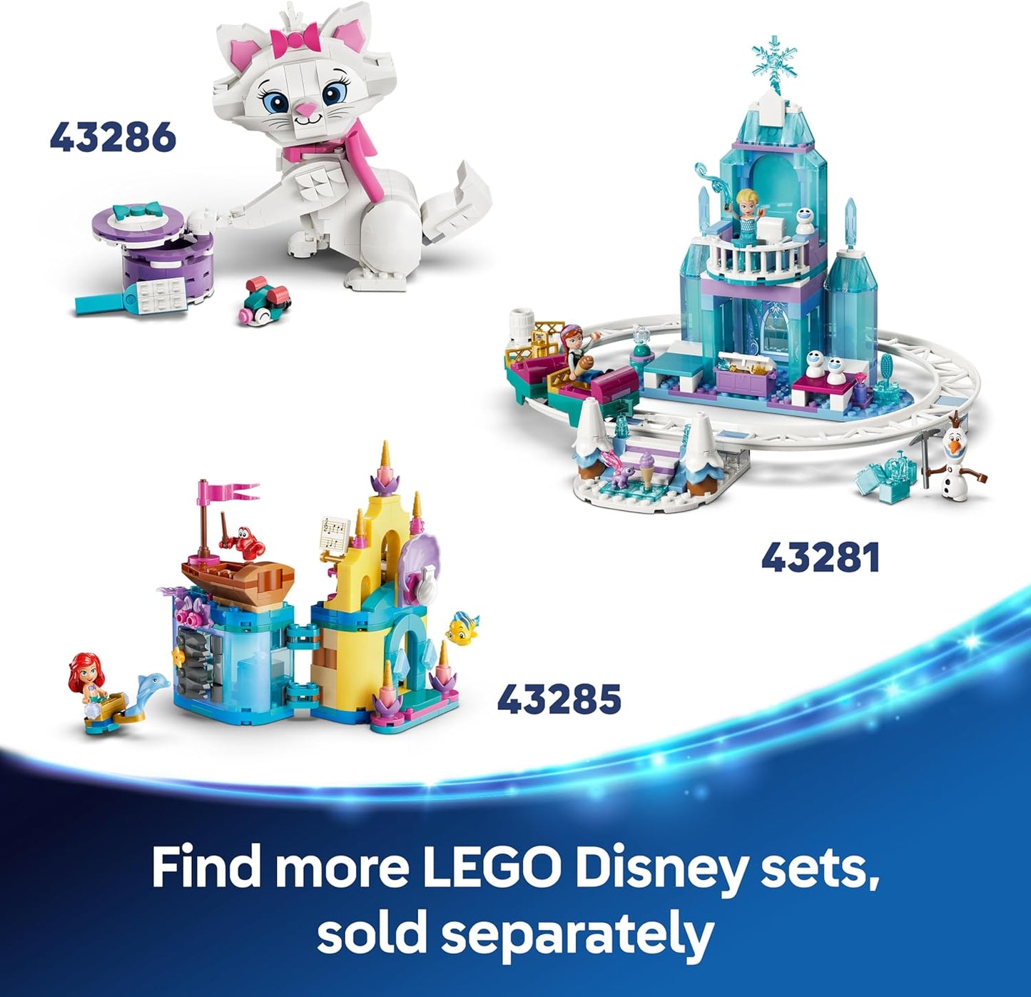 LEGO | Disney Frozen: Brinquedo Divertido de Piquenique do Olaf e da Bruni - Boneco de Neve com Manta de Piquenique e Acessórios - Decoração DIY para Quarto - Presente para Meninas e Fãs a partir de 7 Anos - 43287