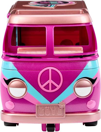 L.O.L. Surprise! Ônibus de Turnê do Festival de Música  – Conjunto 5 em 1 com Boneca Exclusiva, Acessórios Musicais e Móveis, Mais de 20 Itens Inclusos, Para Crianças a Partir de 4 Anos