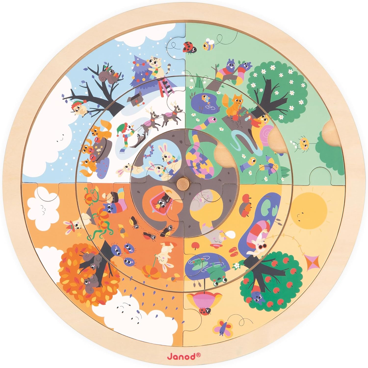 Janod - Linha Pédagogie - Quebra-cabeça de observação infantil - Jogo